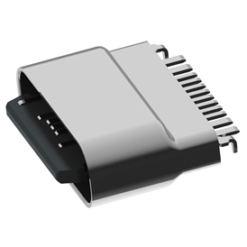 XB-ATCF-12-002 TYPE C 12P 모좌 방수 스트레칭 케이스 발 보호대 없음 L=7.6MM, SMT 노출 1.0MM, 충전 데이터 버전